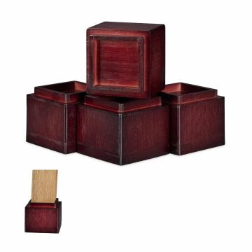 Mööblijalad Relaxdays, 4 tk, Pruunid, 11,5 × 10 × 11,5 cm