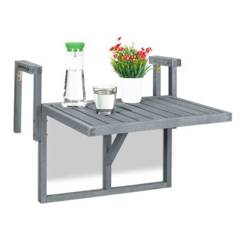 Rõdulauake Relaxdays 10038392.0, Kokkupandav, Hall, 70 × 55 × 65 cm
