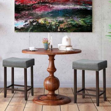 Baaritoolid, 2 tk, Hallid, 43 × 61 × 33 cm