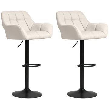 Baaritoolide komplekt, 2 tk, 57,5 × 93–114 × 52,5 cm