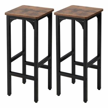 Baaritoolide komplekt, 2 tk, reguleeritav kõrgus, 30,48 × 71,12 × 30,48 cm