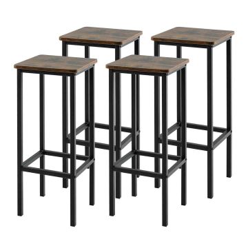 Baaritoolide komplekt, 4 tk, 30 × 30 × 65 cm