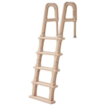 Basseini redel VEVOR U10, 5 astet, Hallikasbeež, 81 × 60,5 × 179 cm