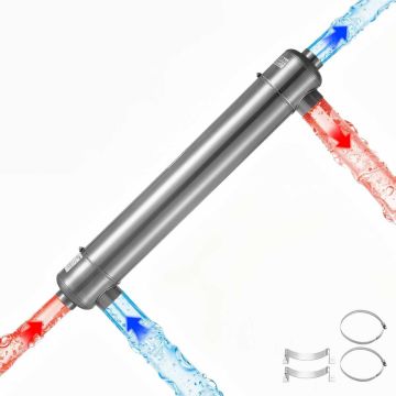 Basseinide soojusvaheti VEVOR MF-600K, 600 kBTU/h, 133 × 158 × 940 mm