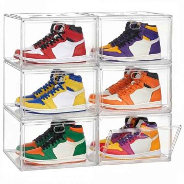 SONGMICS shoe boxes, 3 pcs, 36 × 27 × 21 cm