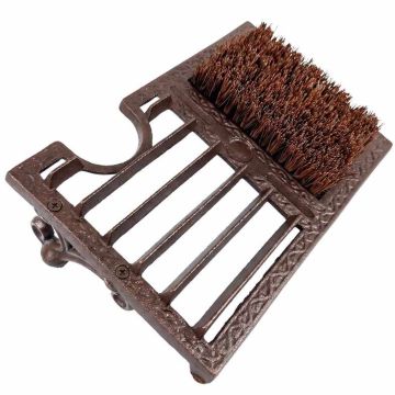 Jalatsimatt Relaxdays 10052579_93, Kaabitsa, harjaste ja riiuliga, 33 × 12 × 22 cm