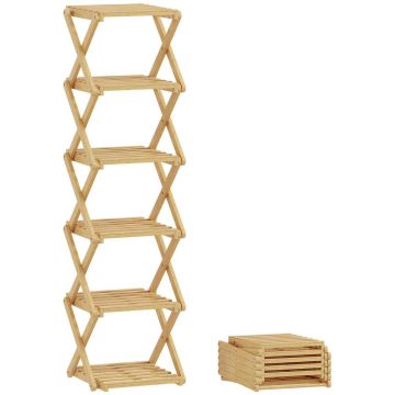 Обувная полка, 6 ярусов, 30 × 108 × 29 см