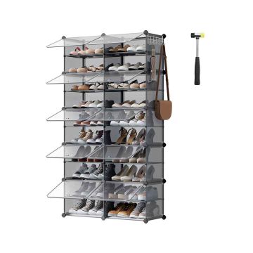 Jalatsiriiul SONGMICS, 10 sektsiooni, hall, 83 × 156 × 32 cm