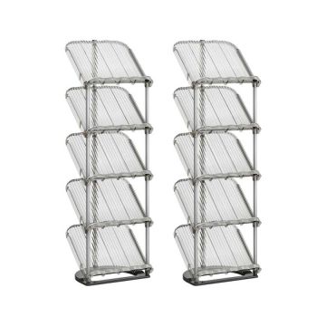 Jalatsiriiul SONGMICS LPC050GZ01, 5 astet, Hall, 24,5 × 28,4 × 102,5 cm