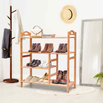Shoe rack, 4-tier, 68.58 × 76.2 × 27.94 cm