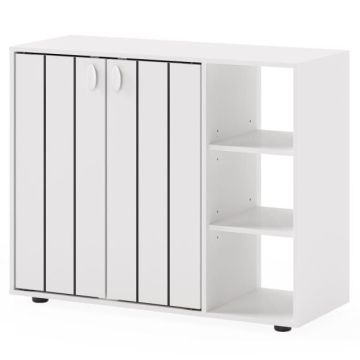 Jalatsikapp, 3 reguleeritavat riiulit, 80,01 × 64,77 × 30,48 cm