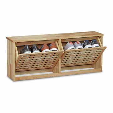 Jalatsikapp Relaxdays 10020152.0, kuni 4 paarile jalatsitele, Pruun, 94 × 38 × 20 cm
