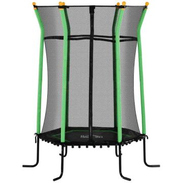 Батут Homcom 163,5x163,5x190см, черно-зеленый