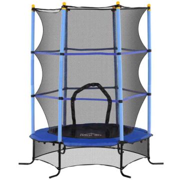 Батут Homcom 163x163x190см, черно-красный цвет