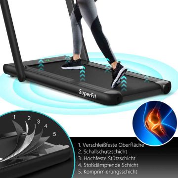 Treadmill, 2 modes, 124.5 × 108.5 × 68.5 cm