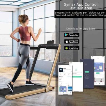 Treadmill, 2 in 1, Gold, 124 × 107 × 68.5 cm