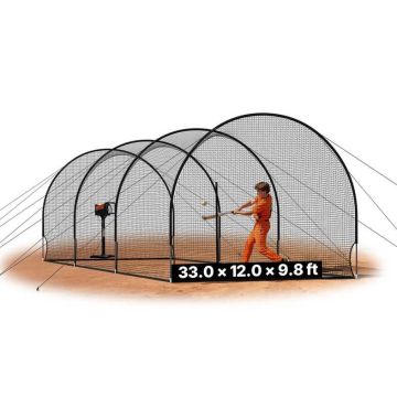 Pesapalli löögipuur VEVOR BC004, 4 kaart, 10058 × 3660 × 3000 mm