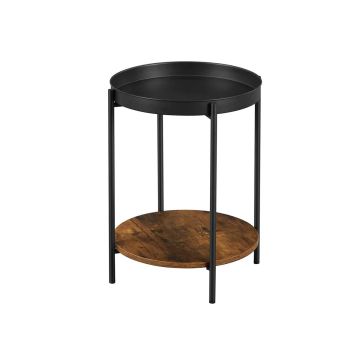 Kohvilaud LET221B01, pruun/must