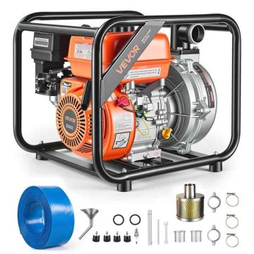 Бензиновый водяной насос VEVOR SCHP50, 6 л. с., 128 GPM