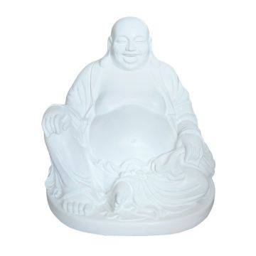 Naerva Budai skulptuur Relaxdays 10052832_49, 45 × 43 × 43 cm