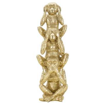 Ahvide dekoratsioon Mauro Ferretti Monkeys Tower, 3 ahvi, Ø 10,5 × 30 cm