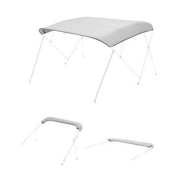 Тент бимини VEVOR 4BMN97103TENT, 4 дуги, без рамы, Серый, 2710 × 2440 мм