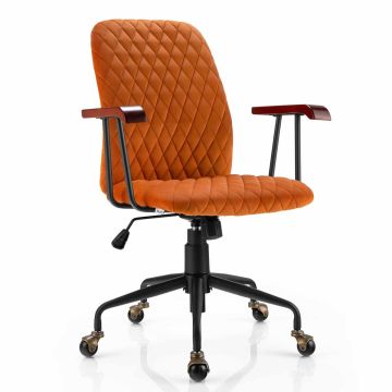 Office chair, 360° swivel, height adjustable, 62.5 × 60.5 × 89.5–97.5 cm