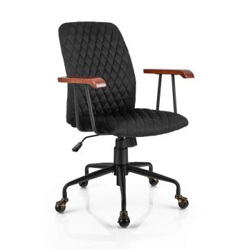 Office chair, 360° swivel, height adjustable, 63.5 × 60.96 × 90.17–97.79 cm