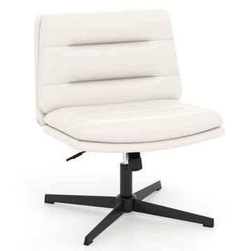 Office chair, without armrests, White, 72 × 78–88 × 72 cm