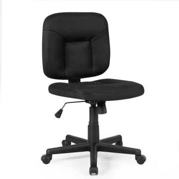Office chair, height-adjustable, Black, 63.5 × 60.96 × 83.82–93.98 cm