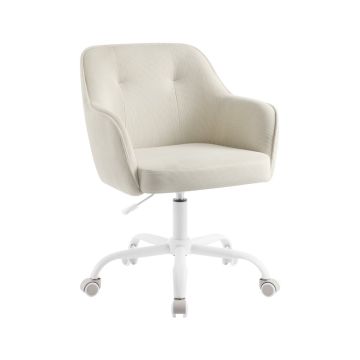 Kontoritool SONGMICS OBG019G01, Reguleeritava kõrgusega, Beež, 64 × 80–90 × 64 cm