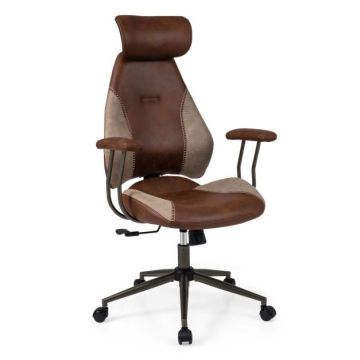 Office chair, with 2D headrest, 69.85 × 116.84–124.46 × 63.5 cm