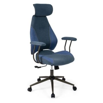 Office chair, with adjustable 2D headrest, 69.85 × 116.84–124.46 × 63.5 cm