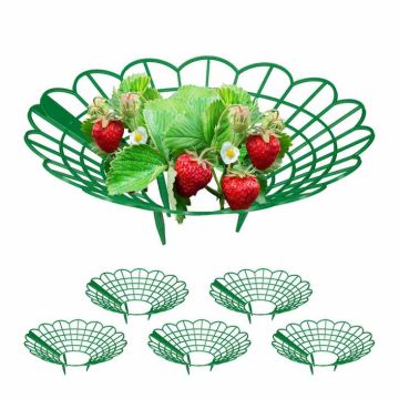 Maasikataimede tugede komplekt Relaxdays, 6 tk, Roheline, 10 × 30 × 30 cm