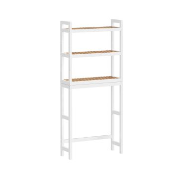 Vannitoa riiul 26x63x170cm., valge/helepruun