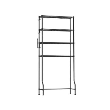 Vannitoa riiul 30x83x176cm., must
