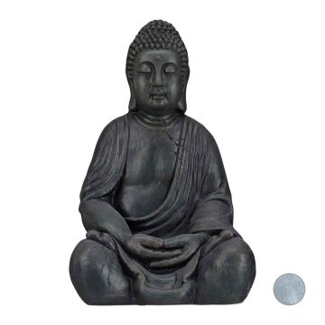 Buddha kuju Relaxdays, mõtisklev, 30 × 50 × 25 cm