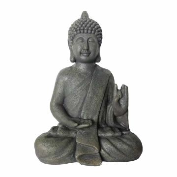 Buddha kuju Relaxdays, õnnistava mudra žestiga, 35 × 52 × 21 cm