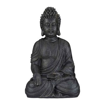 Buddha kuju Relaxdays, mediteeriv, 24 × 40 × 15 cm