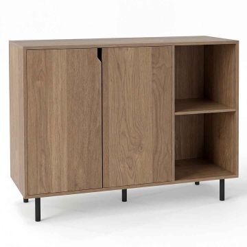 Sideboard, 2 doors, 2 open compartments, 106 × 38 × 80 cm