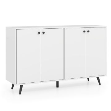 Sideboard, 4 doors, 2 shelves, 127 × 80 × 38 cm