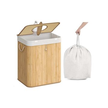 Pudelite kogumiskonteiner SONGMICS, 95 l, Beež, 40,5 × 61 × 40,5 cm
