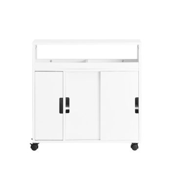 Vannitoa kapp 70x20x71cm., valge/must