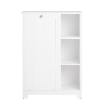 Vannitoa kapp 60x37x86cm., valge/hõbedane