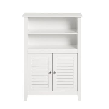 Vannitoa kapp 60x26x90cm., valge/hõbedane värv