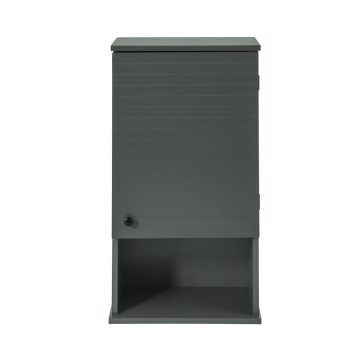 Seinakapp vannituppa 40x21x76cm., hall/must värv