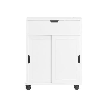 Vannitoa kapp 52x17x67cm., valge/must värv