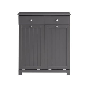 Vannitoa kapp kraanikausi alla 78x38x91cm., tumehall/hõbedane värv