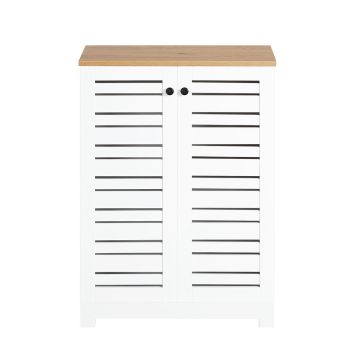 Vannitoa kapp 60x30x82cm., valge/heledat pruuni värvi