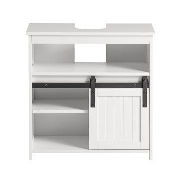 Valamu alune kapp 30x62x60cm., valge/must